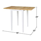 Table à manger avec rallonges expresso, 4 places