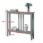 Console étroite avec étagères pour entrée, couloir ou salon