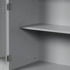 Meuble de rangement pour salle de bain avec portes et tiroir