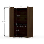 Ensemble de 2 armoires de coin Mulberry 3.0 modernes