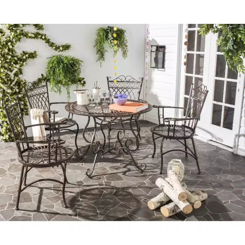 Ensemble de patio 5 pièces Thessaly - Intérieur/extérieur - PAT5003 - Safavieh
