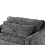 Fauteuil convertible très profond en chenille Polibi
