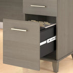 Bureau d'angle en L 60" Bush Furniture Somerset avec huche de rangement