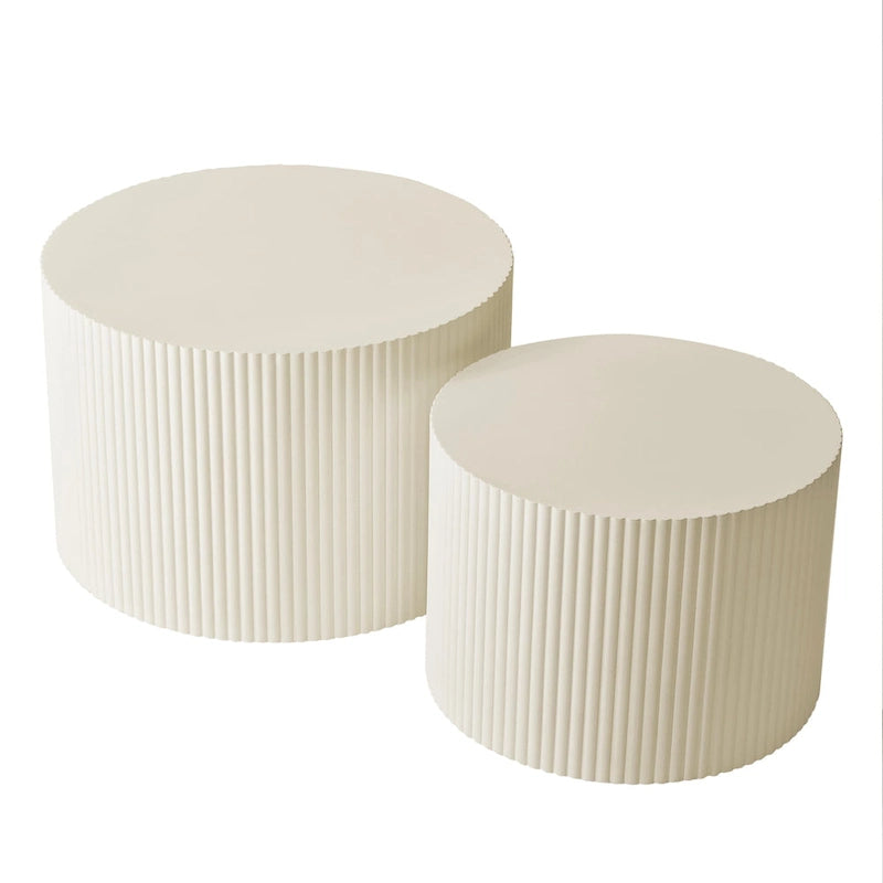 Ensemble de tables basses gigognes Wave Stripe