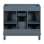 Meuble-lavabo moderne de 36 po avec vasque et armoire à miroir, 2 portes et 2 tiroirs