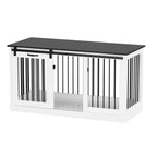 Résidence pour animaux de compagnie avec renfort en tube de fer Cage pour chien élégante et robuste