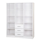 Palace Imports Armoire Cosmo 3 portes 100 % bois massif avec portes en bois massif ou portes miroir