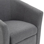 Lot de 2 fauteuils pivotants modernes avec accoudoirs pour salon