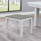 Table de billard Norwalk 2,13 m en ardoise, intérieure/extérieure, ensemble de salle à manger 6 places avec 4 bancs et accessoires, finition blanche