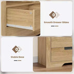 Bibliothèque haute de 72 po avec 4 tiroirs, étagère de rangement autoportante de style campagnard pour chambre à coucher, salon, bureau à domicile