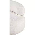 Meridian Furniture Fauteuil en tissu bouclette Venti