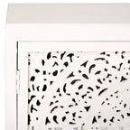 Meuble TV 2 portes 2 étagères Raura - MED5300 - Blanc vieilli - Safavieh