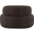 Meridian Furniture Fauteuil en tissu bouclette Venti