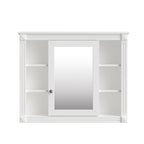 Meuble-lavabo moderne de 36 po avec vasque et armoire à miroir, 2 portes et 2 tiroirs