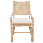 Chaise de jardin en rotin avec coussin 22 L x 24 P x 37 H 22L x 24P x 37H