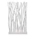 JONATHAN Y Tranquil 39W x 68H Paravent bohème côtier en branches de teck fabriquées à la main, un seul panneau