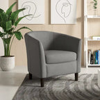 Fauteuils d'appoint modernes en forme de tonneau, Fauteuils club confortables
