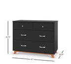 Ensemble de chambre de bébé 2 pièces SOHO de Child Craft, comprend un lit de bébé convertible 4-en-1 et une commode à 3 tiroirs