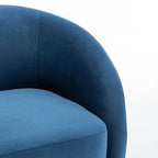 Fauteuil pivotant moderne en forme de tonneau