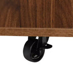 Table basse relevable multifonctionnelle et moderne avec rangement dissimulé, 4 tabourets et roulettes, parfaite pour les espaces de vie modernes.