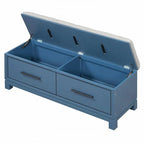 Banc à chaussures avec coussin amovible et rangement dissimulé pour l'organisation de l'entrée et du salon