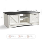 47 table basse rustique de ferme avec rangement et portes coulissantes