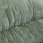 Fauteuil à bascule ergonomique rembourré en velours moderne pour chambre de bébé