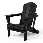 Chaise Adirondack pliante d'extérieur tout temps Polytrends Laguna résistante à la décoloration pour patio