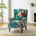 Fauteuil traditionnel à oreilles Gott avec pieds en bois massif par HULALA HOME