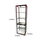 Vitrine rectangulaire contemporaine en verre noir