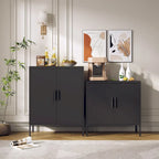 Armoire de rangement métallique avec 2 portes et 2 étagères réglables, armoire de rangement de garage verrouillable en acier, armoire de classement en métal