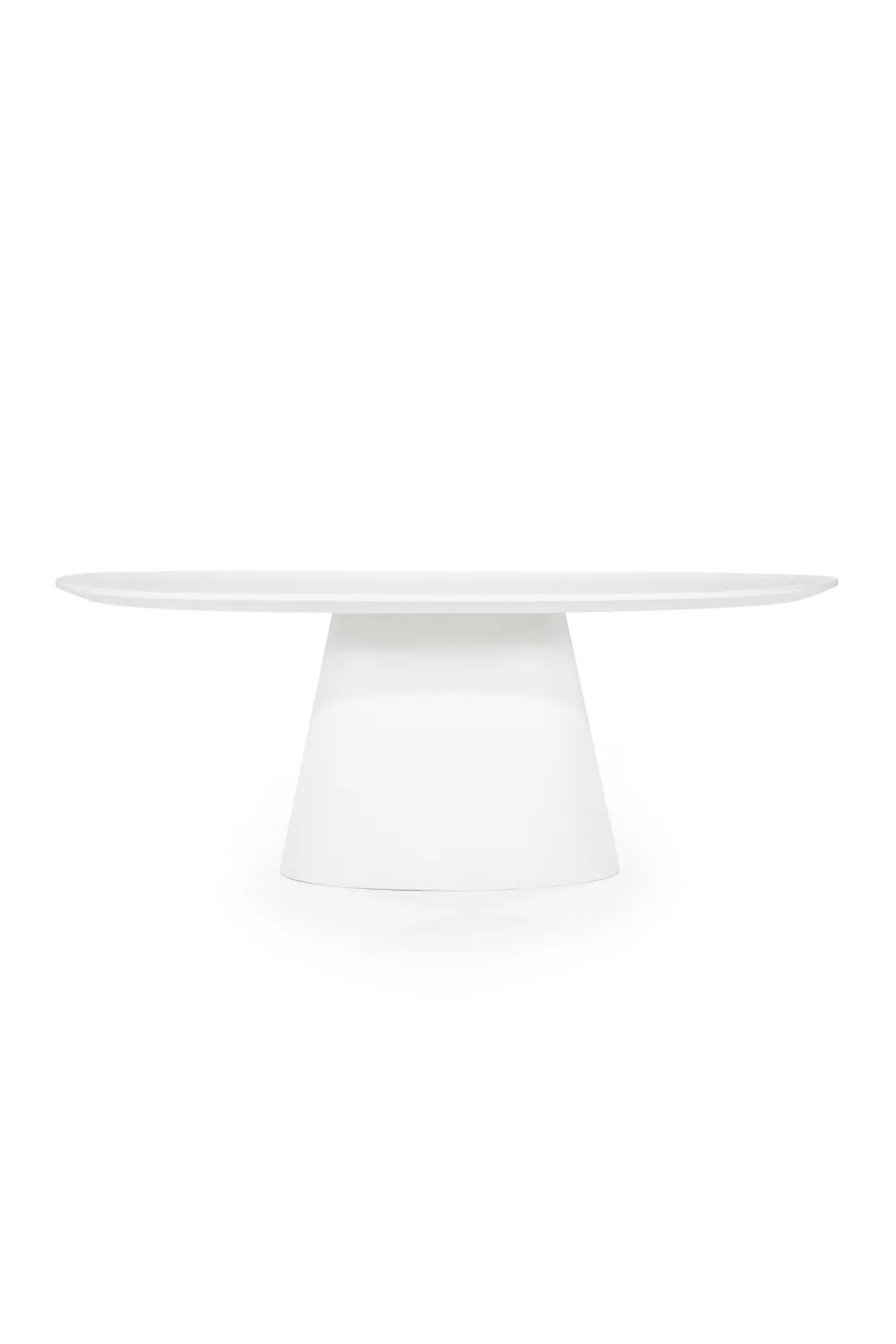 Table à manger ovale blanche