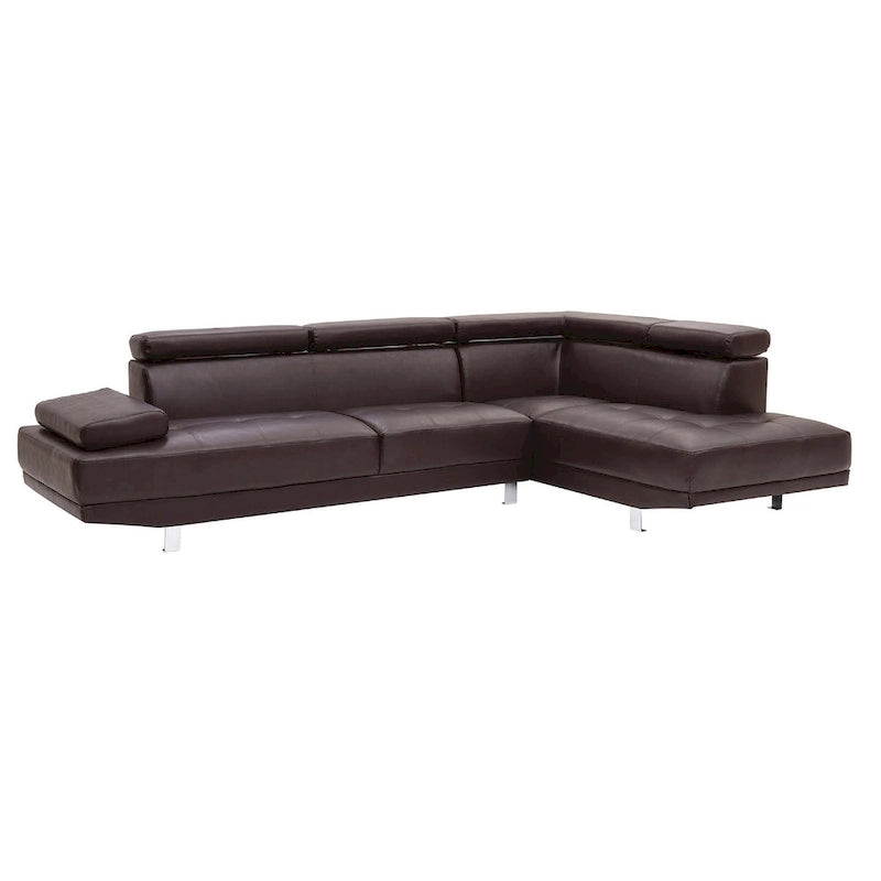 Canapé sectionnel en L 2 pièces en similicuir Riveredge de 277 cm de large - 76L x 109W x 28H