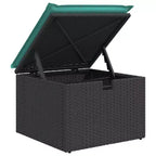 vidaXL Salon de jardin 9 pièces avec coussins Gris Résine tressée