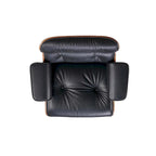 Fauteuil inclinable en cuir de style Mid-Century Modern