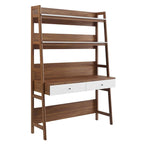 Bureau avec bibliothèque et tiroirs de rangement