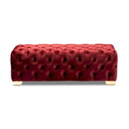 Banc ottoman en velours Gracewood Hollow Solanki