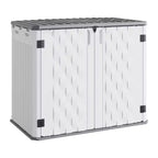 Armoire de rangement d'extérieur, Abri de rangement extérieur en résine étanche, pour poubelles