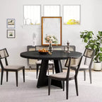 Table à manger ronde de 120 cm pour 4 personnes
