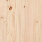 vidaXL Ensemble de canapés de jardin en bois de pin massif Grand canapé d'extérieur modulaire - Pin naturel sans coussin
