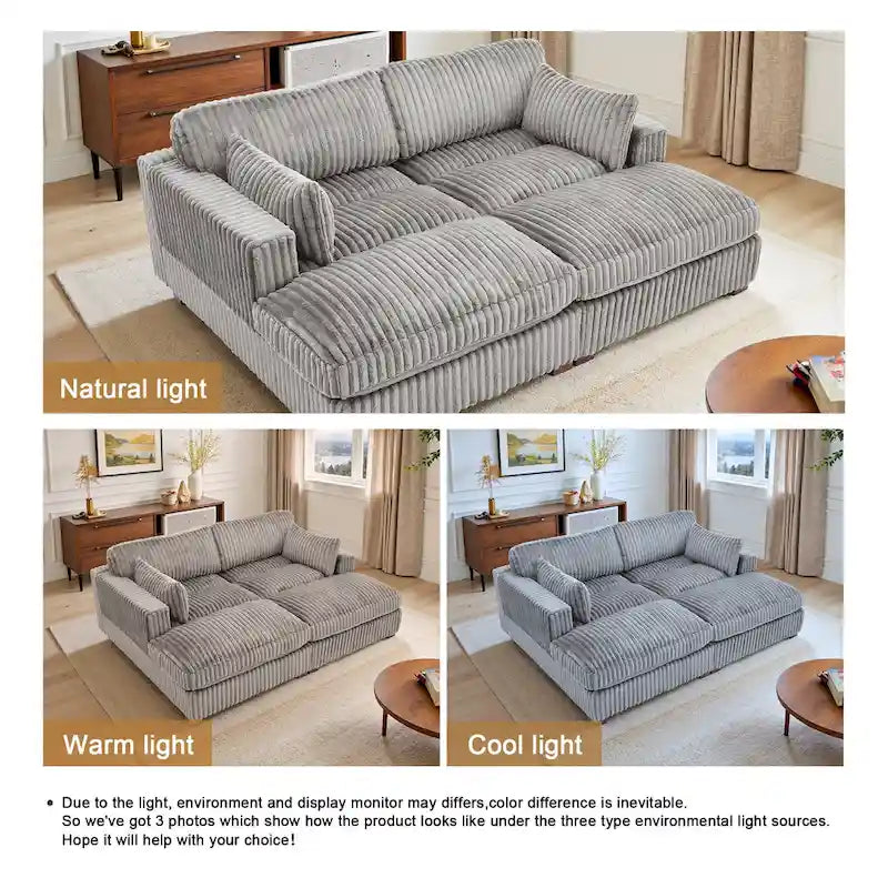 Canapé modulaire en tissu pour salon et chambre à coucher