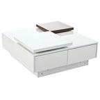 Table basse carrée moderne en bois
