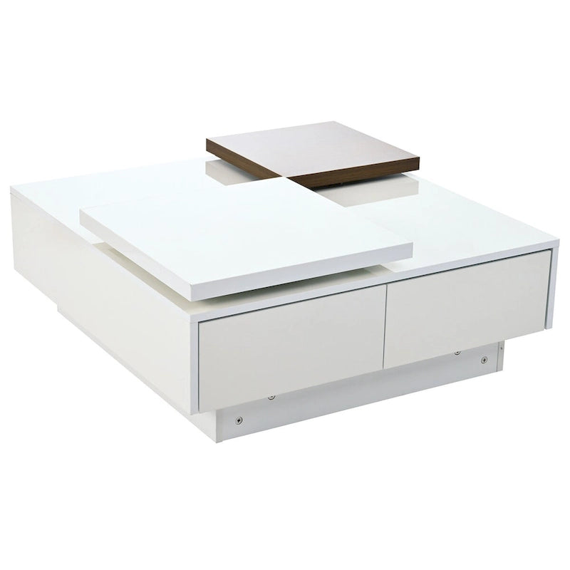 Table basse carrée moderne en bois