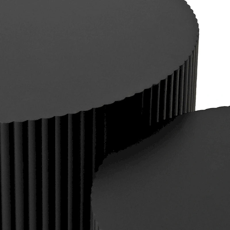 Ensemble de tables basses gigognes Wave Stripe