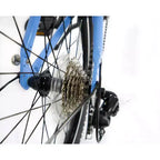 Vélo pliant ZiZZO Via 7 vitesses en aluminium 20 pouces - Bleu ciel
