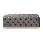 Banc ottoman en velours Gracewood Hollow Solanki