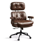 Fauteuil de bureau de direction inclinable et ergonomique HOMLUX avec support lombaire et cervical confortable