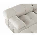 138 Canapé sectionnel modulable convertible, canapés et sofas minimalistes en velours en forme de U