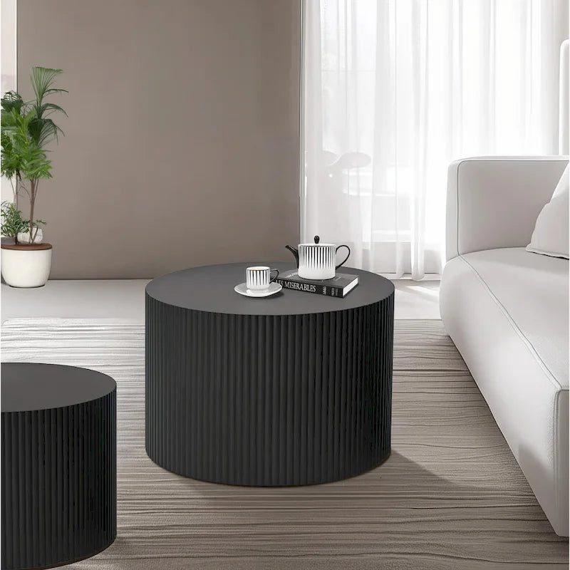 Ensemble de tables basses gigognes Wave Stripe