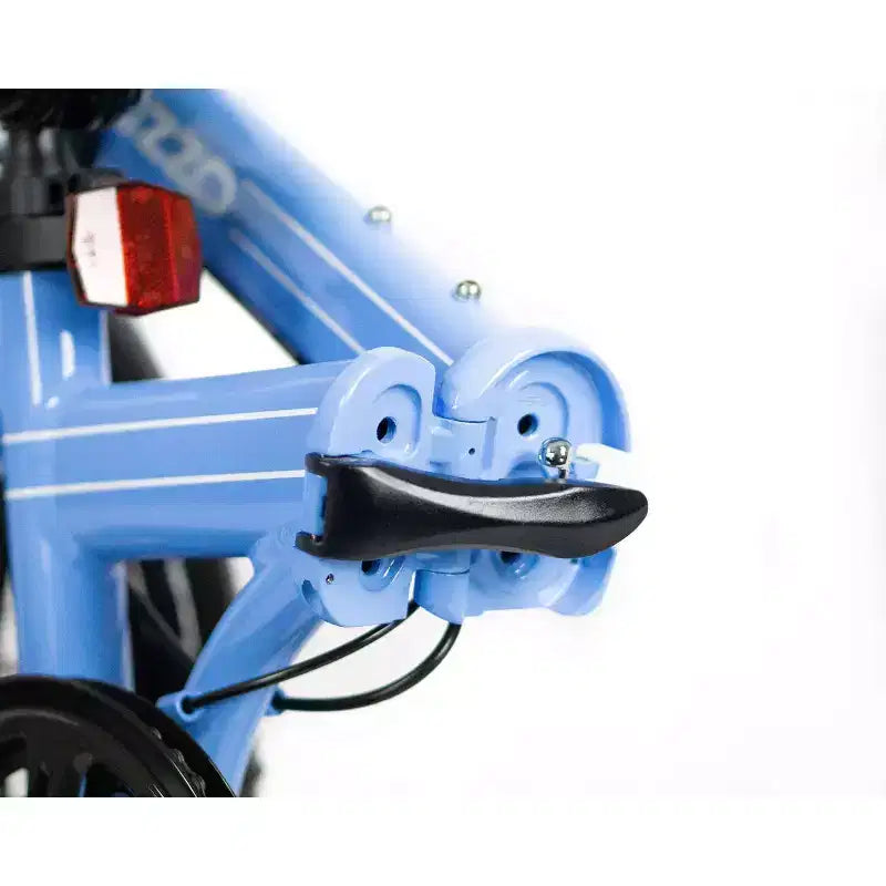 Vélo pliant ZiZZO Via 7 vitesses en aluminium 20 pouces - Bleu ciel